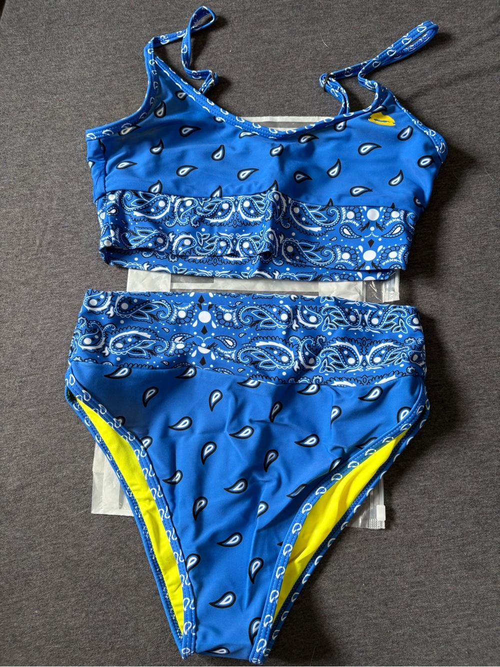 DIXXON Blue Bandana Two-Piece Swim Set